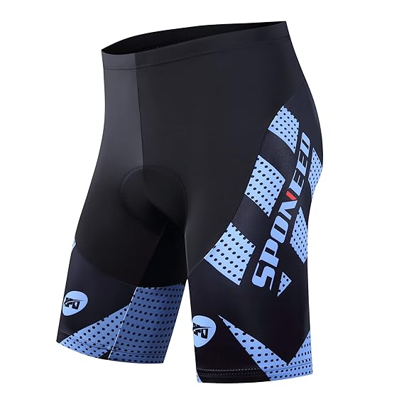 sponeed Men's Cycle Shorts Tights Biking Bicycle Bottom Gel Padds Bicycling Pants