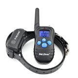 Petrainer 330yd Remote Shock E-collar PET998DBB1 Rechargeable and Waterproof Dog Training Collar Electronic Electric Collar for Medium or Large Dog Trainer