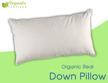 Organic Real Clean Down Pillow - King size, Soft