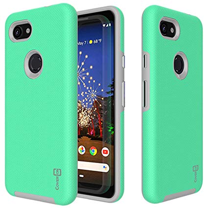 CoverON Slim Protective Hybrid Rugged Series for Google Pixel 3A Case, Mint Teal