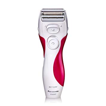 Panasonic Electric Shaver for Women, Cordless 3 Blade Razor, Pop-Up Trimmer, Close Curves, Wet Dry Operation,  - ES2207P