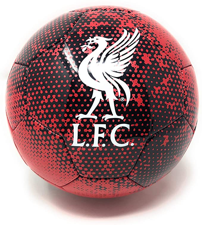 Liverpool FC Soccer Ball Size 5 Futbol Official Licensed Red and Black 2020 Great for Kids, Players, Trainers, Coaches Gift
