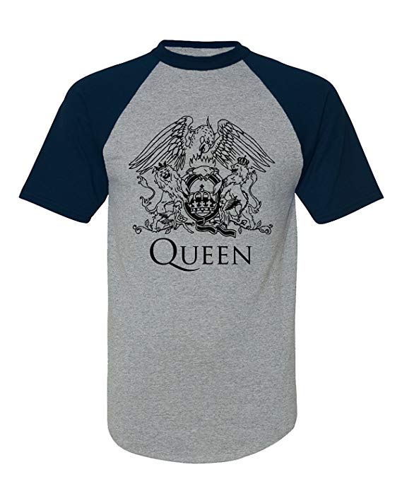 Queen Band Music Freddie Baseball Tee Short Raglan T Shirt