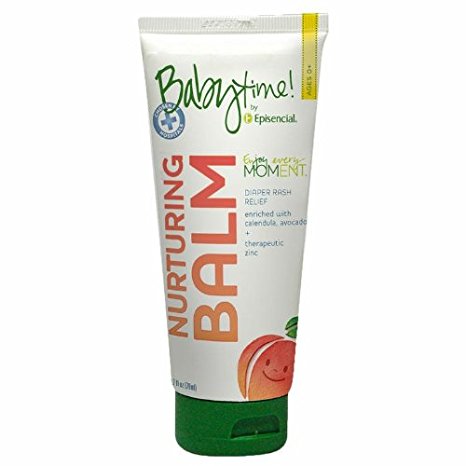 Babytime by Episencial Nurturing Balm - Organic Diaper Rash Cream, 2.7