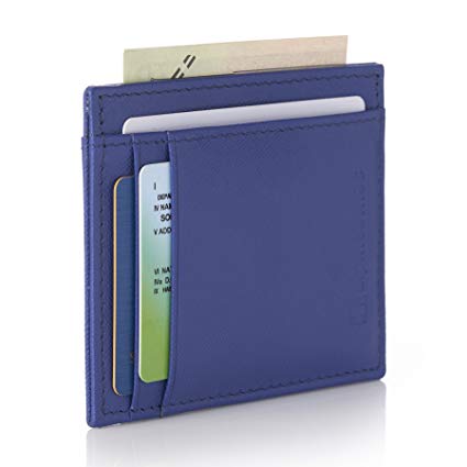 Alpine Swiss RFID Mens Thin Minimalist ID Card Case Slim Front Pocket Wallets 4 Top Styles