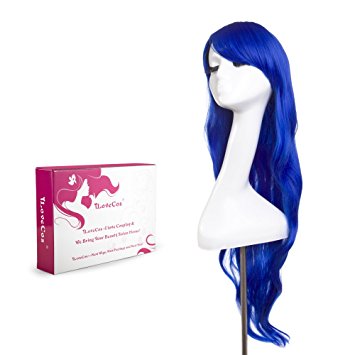 iLoveCos Women's Halloween Wigs Cosplay wigs 70cm (Blue)