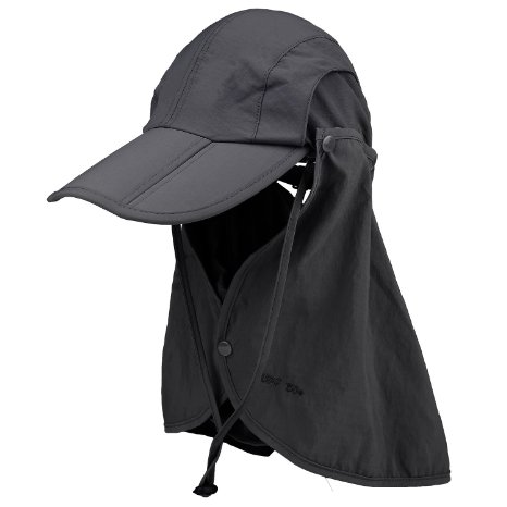 Cido Fishing Hat Capllov Unisex Outdoor Sport 360 Degree Quick-drying UV50  Protection Cap with Removable Sun Shield and Mask Perfect for Fishing Hiking Garden
