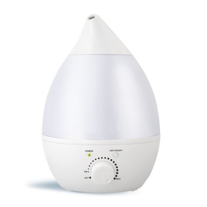 Amerzam 30L Cool Mist Aromatherapy Humidifier with Seven Colorful LED Nightlights for Office Bedroom Babyroom and Living Room