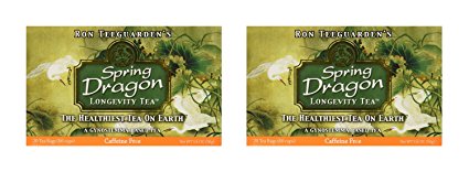 Dragon Herbs Spring Dragon Longevity Tea, 20 Tea Bags (Pack of 2)