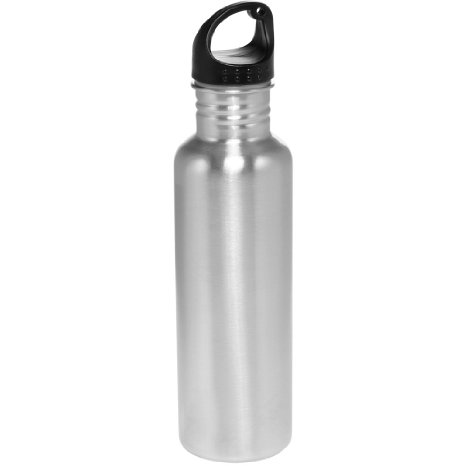 Simply Simily Stainless Steel Water Bottle - BPA Free - Classic Screw-on Cap - 26 Oz - Lifetime Warranty