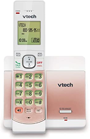 VTech CS5119-17 DECT 6.0 Expandable Cordless Phone with Caller ID/Call Waiting - Rose Gold Pink (CS5119-13)