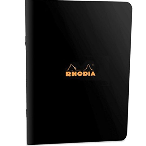 Rhodia Staplebound Notebook 6x8.25 Black