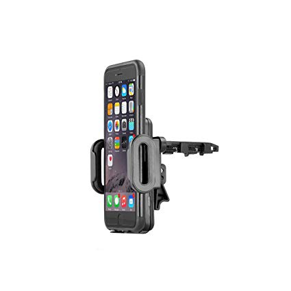 Mediabridge Smartphone Cradle w/Air Vent Mount - for iPhone X/8/7/7 , Samsung S6/S5/Note 3/4 - Fits 2"-3.5" (Part# PC3AM)