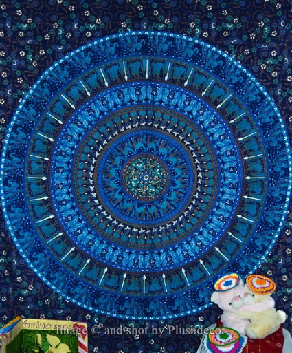 Plushdecor Blue Elephant Tapestries Camel Mandala Tapestry Hippie Indian Bohemian Wall Hanging