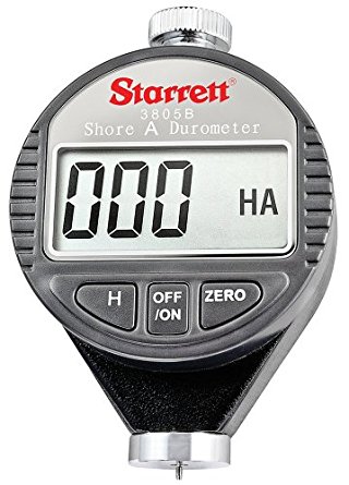 Starrett 3805B Electronic Durometer in Plastic Case, 0-100 HSA Measuring Range