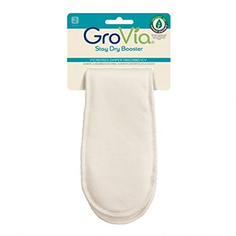 GroVia Stay Dry Reusable Booster for Baby Cloth Diapering Hybrid Diaper Shell (2 Count)