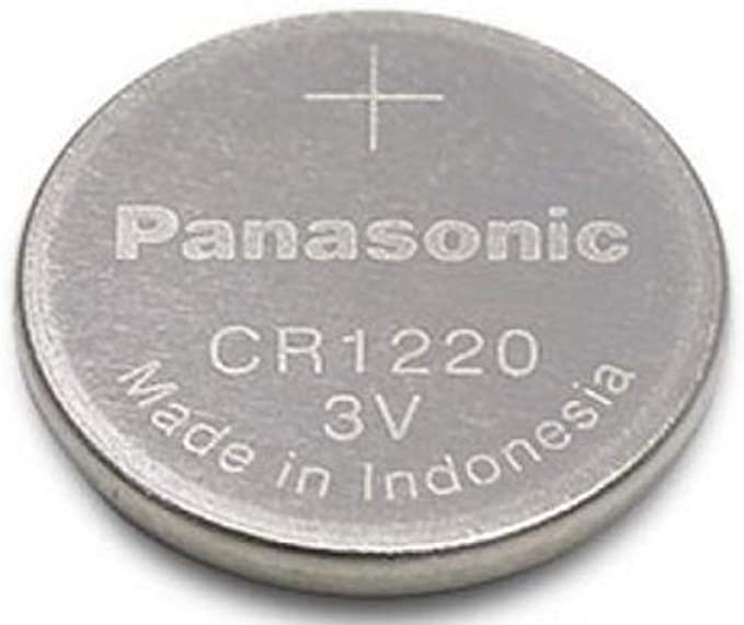 PANASONIC Batteries CR1220 Battery, Lithium, 3V, Coin Cell (1 Piece)