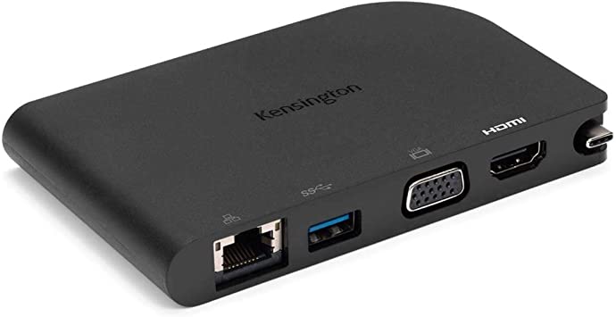 Kensington Mobile Docking Station - USB-C Universal Laptop Docking Station with DisplayPort/HDMI Outputs (K33969WW)