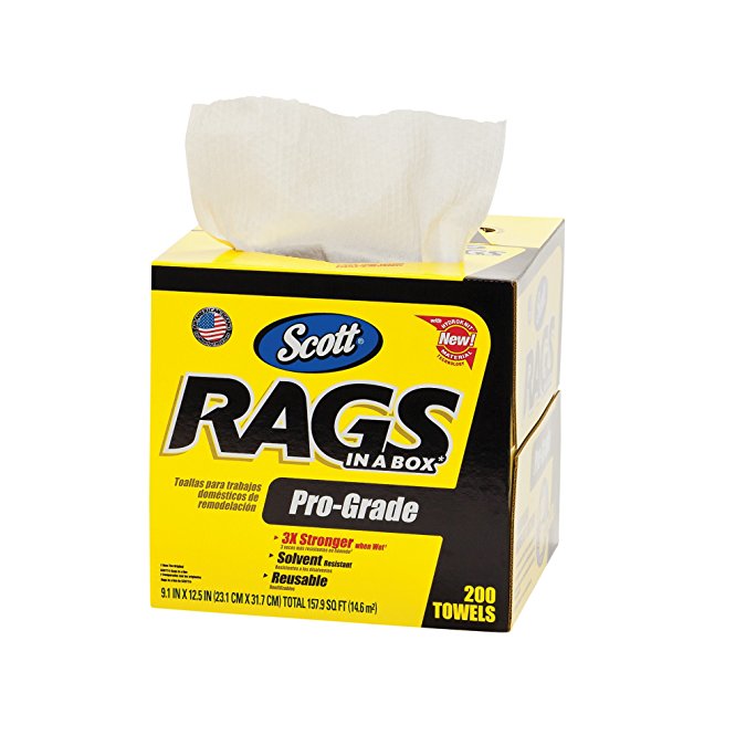 Kimberly-Clark Scott 39364 Pro-Grade Disposable Rags, White