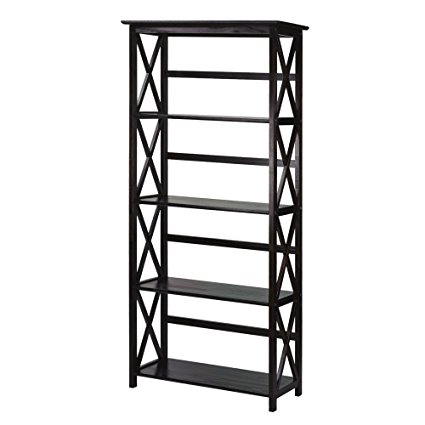 Casual Home 324-53 Montego 5-Tier Bookcase, Espresso