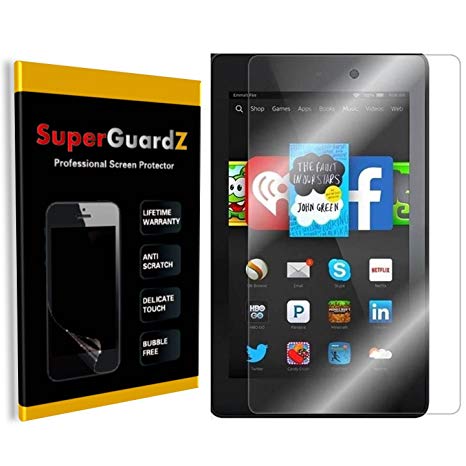 SuperGuardZ [3 PACK] Ultra HD Clear Screen Protector Film for Amazon Kindle Fire HD 6 2014   Lifetime Warranty [Retail Package]