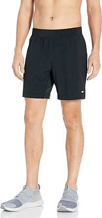 Amazon Essentials Mens Woven Stretch 7" Training Short