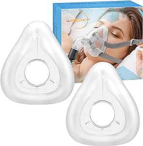 Replacement Mask Cushion for AirFit F20, 2 Packs Reliable Seal & Perfect Fit for Full Face Mask - Accessories Replacement Supplies(Medium)