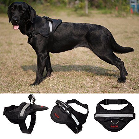 Dog Harness,Geega Pet Soft No Pull Pet Harness Vest Reflective strip Padded Dog Body Harness