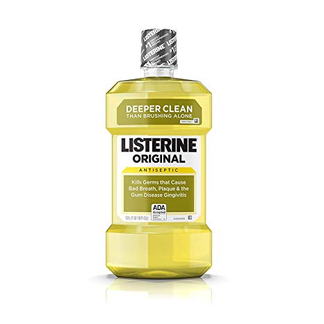 Listerine Antiseptic Mouthwash, Original 1000 mL (Pack of 2)