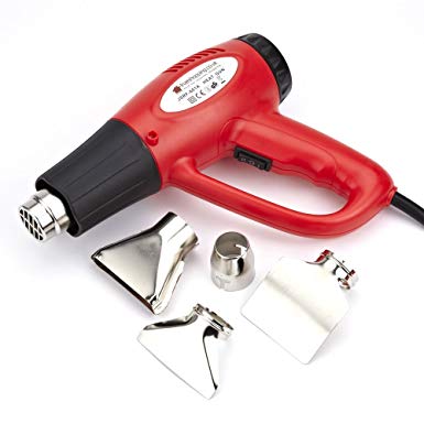 Trueshopping Hot Air Gun Heat 2000W High Performance Variable Heat Settings Paint Stripper DIY Tool   Accessories