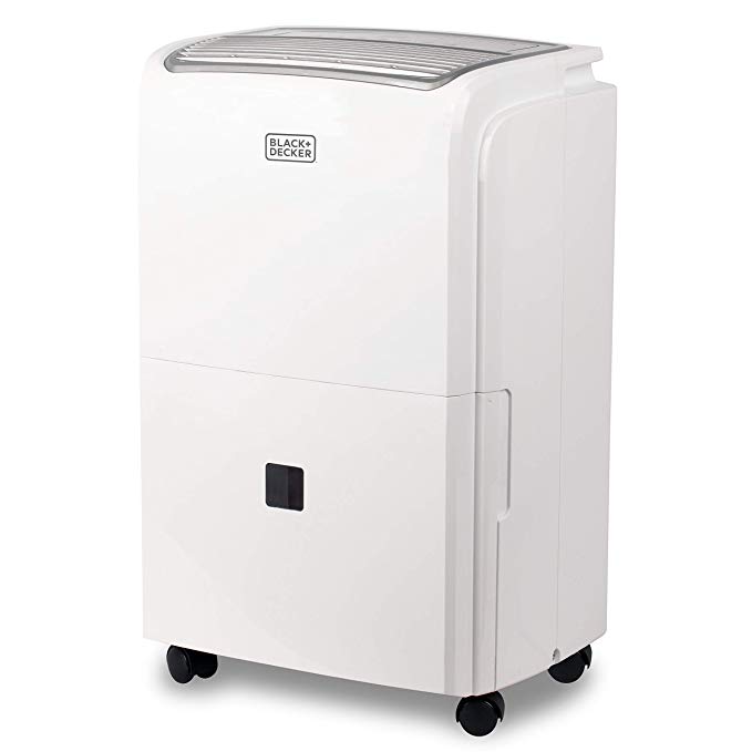 BLACK DECKER BDT50PWTB 50 Pint Energy Star Portable Dehumidifier with Built-in Pump, 4,500 Sq. Ft.w, White