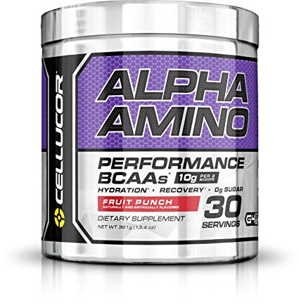 Cellucor Alpha Amino Acid Supplement with BCAA, Fruit Punch, 13.4 Ounce