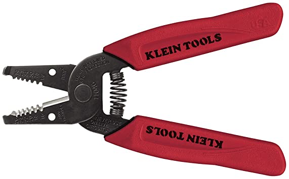 Klein 11046 6 1/4-Inch Wire Stripper/Cutter (Red)