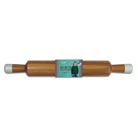 Jamie Oliver Bakeware Range Rolling Pin, Acacia Wood/Harbour Blue