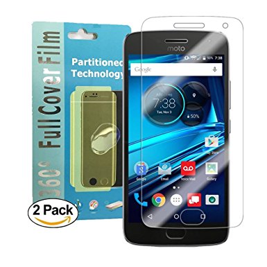 Motorola Moto G5 Plus Full Cover Screen Protector [2-Pack],Acoverbest Edge to Edge HD Anti-Scratch Screen Protector[Ultra-Clear] [Scratch Proof] [Anti-Fingerprint] for Motorola Moto G5 Plus