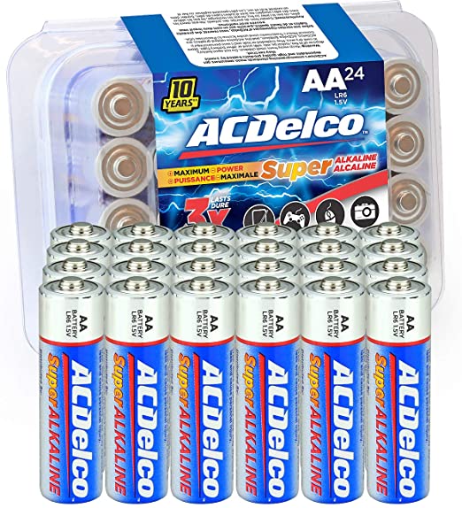 ACDelco Super Alkaline AA Batteries, 24-Count