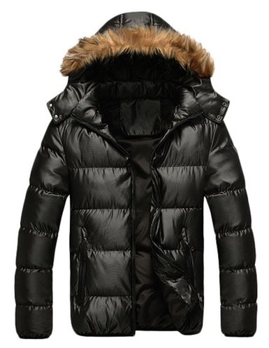 Cloudy Arch Mens Winter Hooded Thicken Cotton Coat Outerwear Jacket