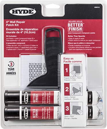 Hyde Tools 09915 Better Finish Wall Repair Patch Kit