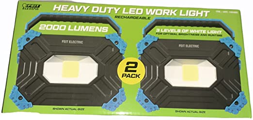 Feit Electric Heavy Duty LED Work Light 2000 LUmens 2 Pack