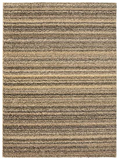 Garland Rug SHSTR0A06008458 Striped Shag, 5'x7', Random Earthtone