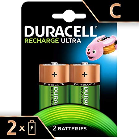 Duracell Recharge Ultra Type C Batteries 3000 mAh, Pack of2