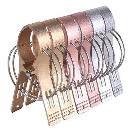 Z ZICOME Set of 6 Aluminium Alloy Beach Bath Towel Clips for Beach Chair or Pool Loungers on Your Cruise - Keep Your Towels from Blowing Away