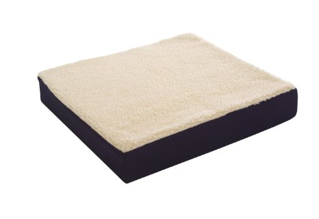 Essential Medical Supply Fleece Covered Wheelchair Cushion, 18 Inches X 16 Inches X 3 Inches