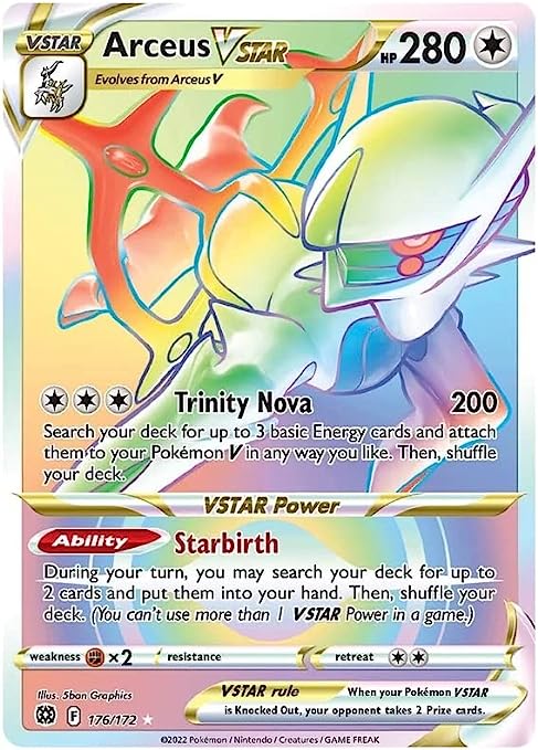 Arceus VSTAR - 176/172 - Secret Rare - Sword & Shield: Brilliant Stars