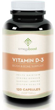 Omegaboost Vitamin D3 120 Capsules