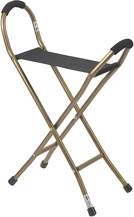 Folding Lightweight Cane with Sling Style Seat