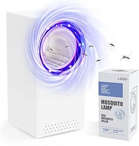 Lampe Anti Moustiques, Piège à Insectes électrique USB avec Lampe UV, 180°Lumière Tueuse de Moustiques Zapper pour Cuisine Chambre d'enfants Intérieure et L'extérieur