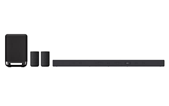 Sony HT-A7000 A Series Premium Soundbar 9.1.4ch 8K/4K 360 SSM Home Theatre System with Dolby Atmos and Wireless subwoofer SA-SW5 & Rear Speaker SA-RS5 (Hi Res, 360 RA, WiFi and Bluetooth)