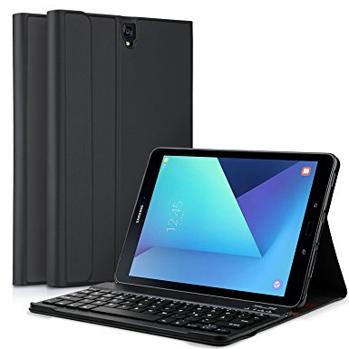 KuGi Samsung Galaxy Tab S3 9.7 Keyboard case,Ultra-thin Detachable Bluetooth Keyboard Stand Portfolio Case / Cove for Samsung Galaxy Tab S3 9.7-Inch Tablet w/ S Pen SM-T820 / T825 (Black)