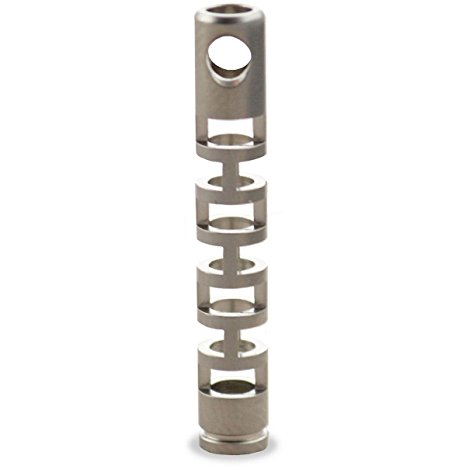 TEC-S360 Isotope Fob, a stainless steel housing for tritium vials - by TEC Accessories